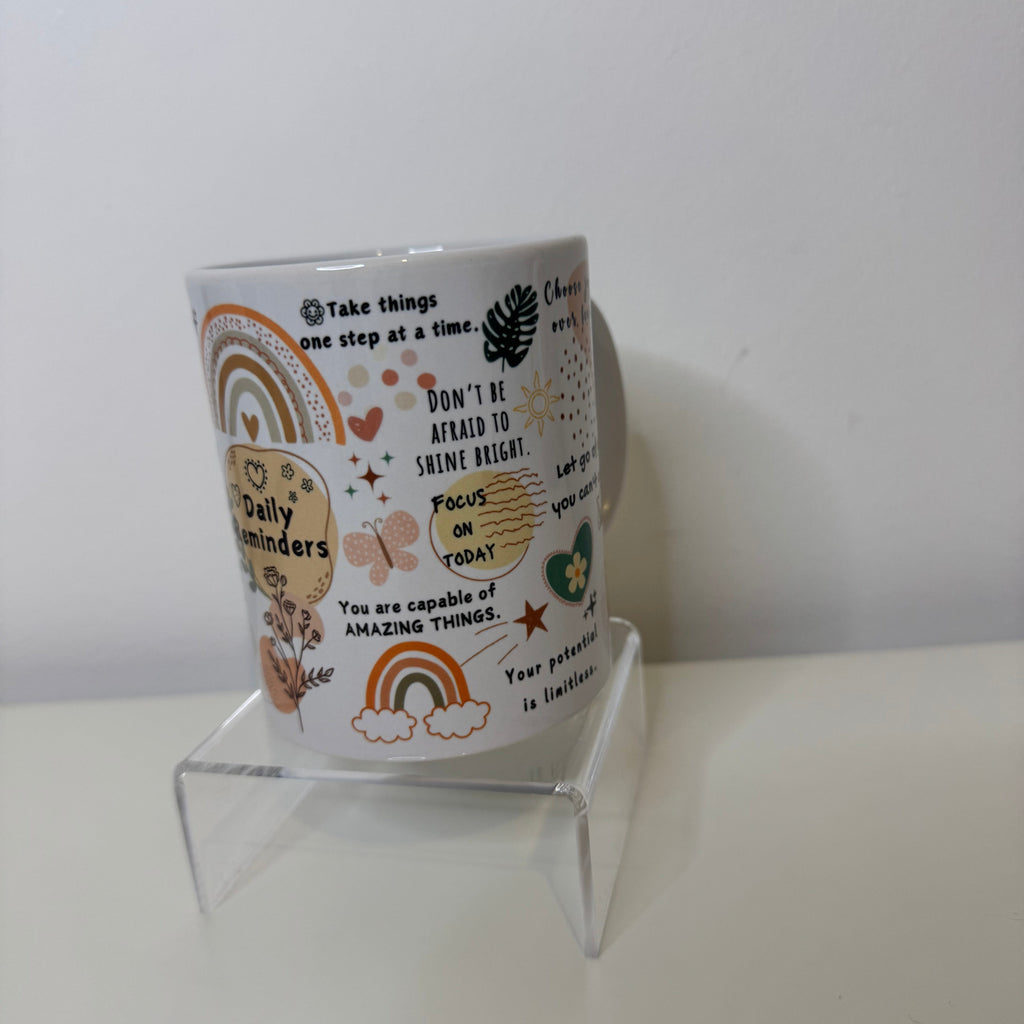 Daily reminders mug