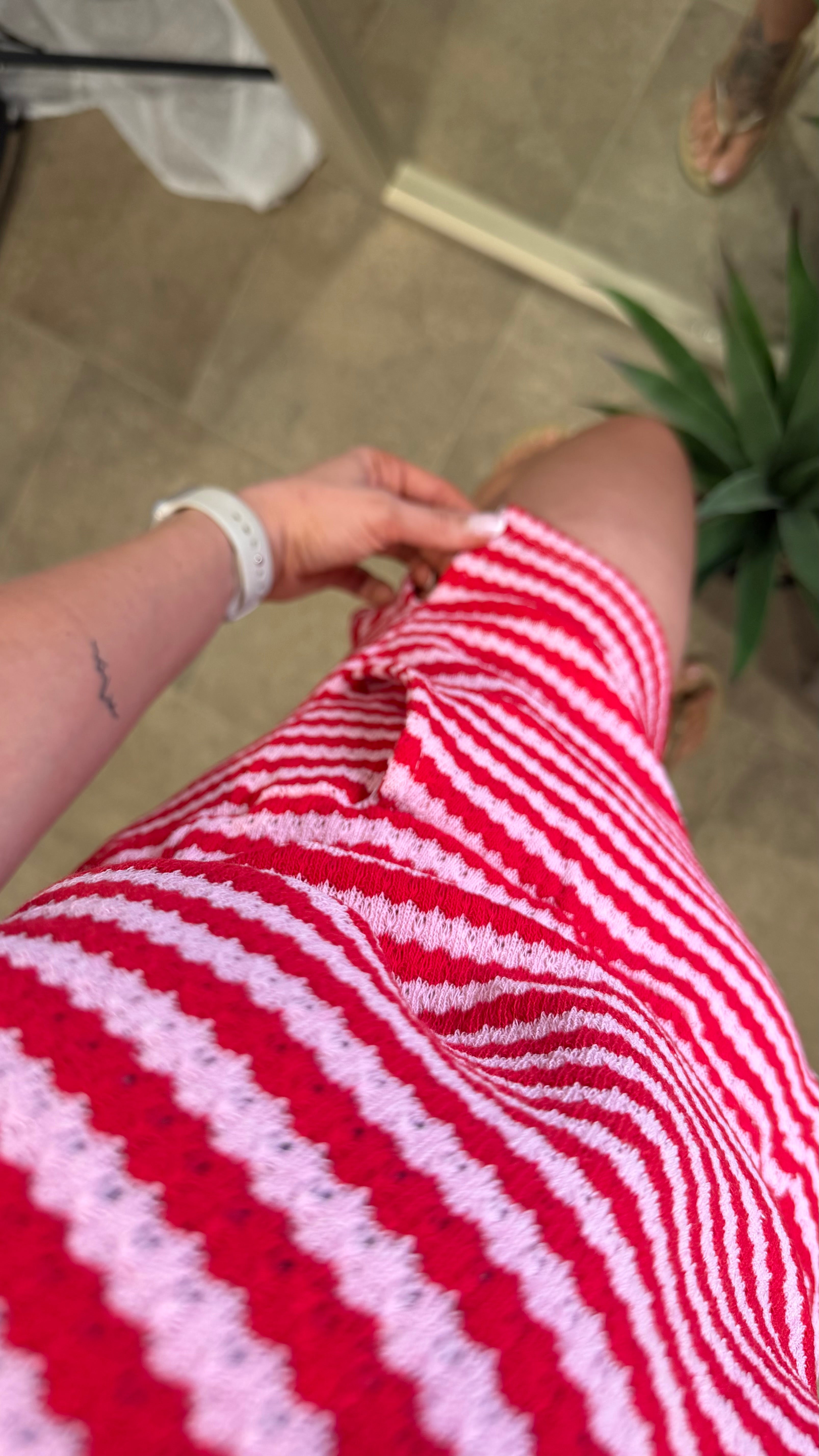 Short set - Red and pink