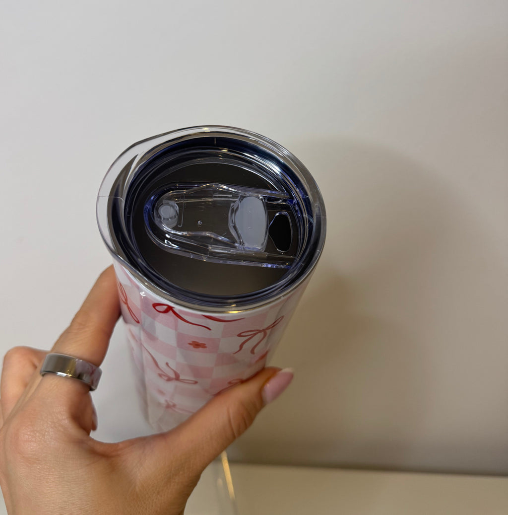 Check bows 20oz tumbler
