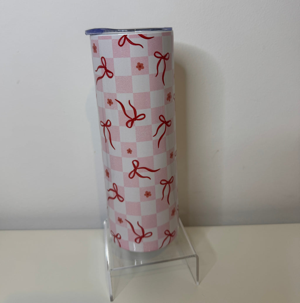 Check bows 20oz tumbler