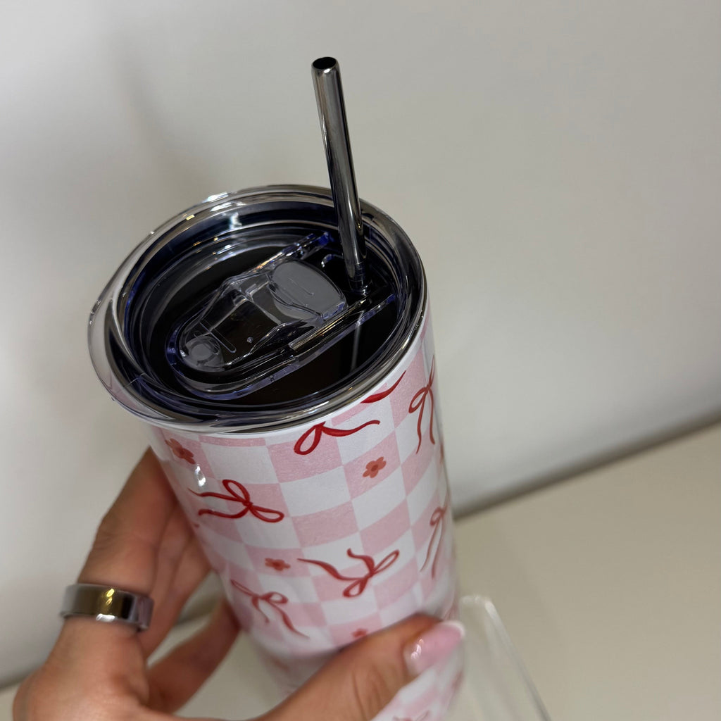 Check bows 20oz tumbler