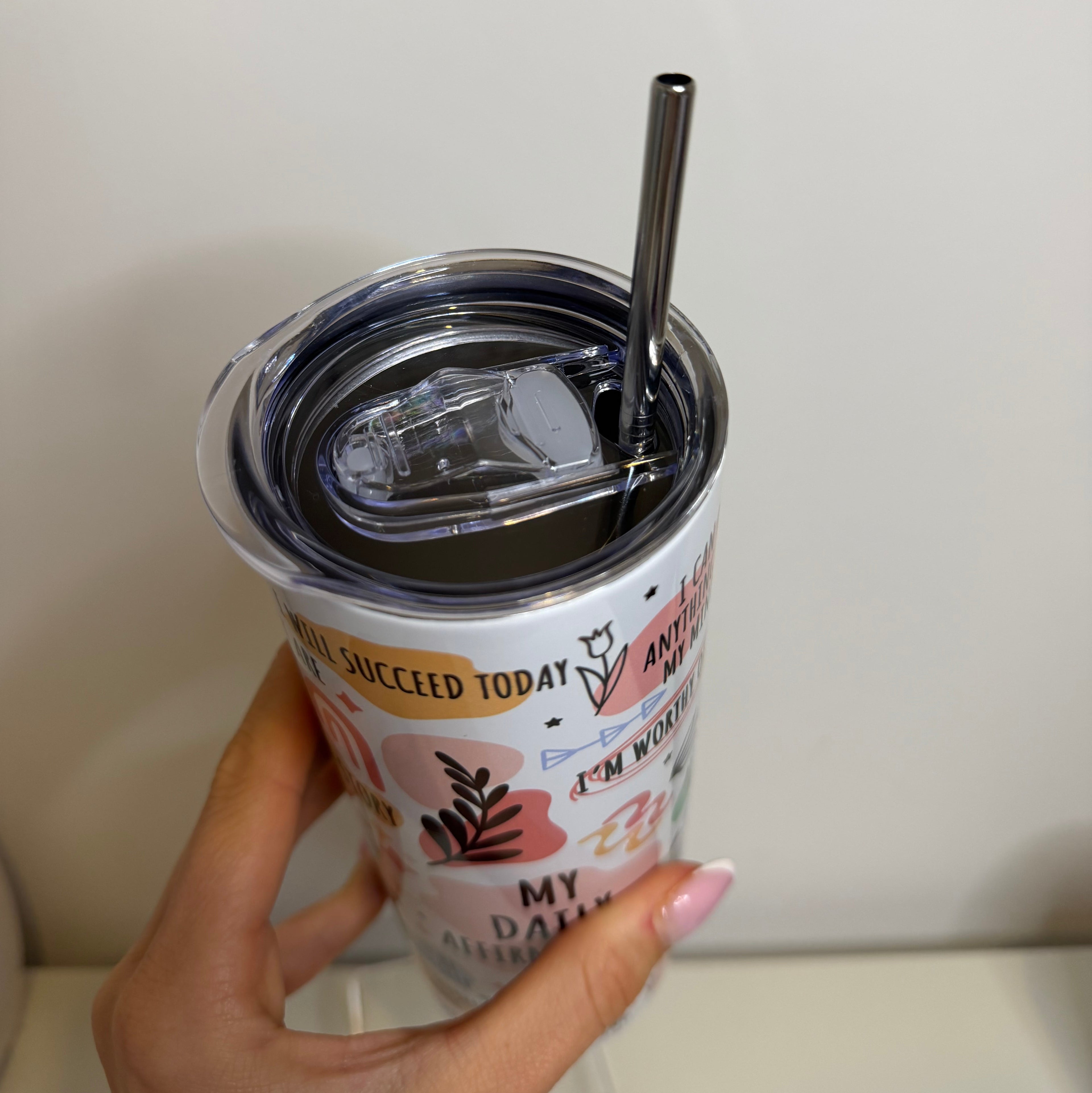 Daily affirmations 20oz tumbler