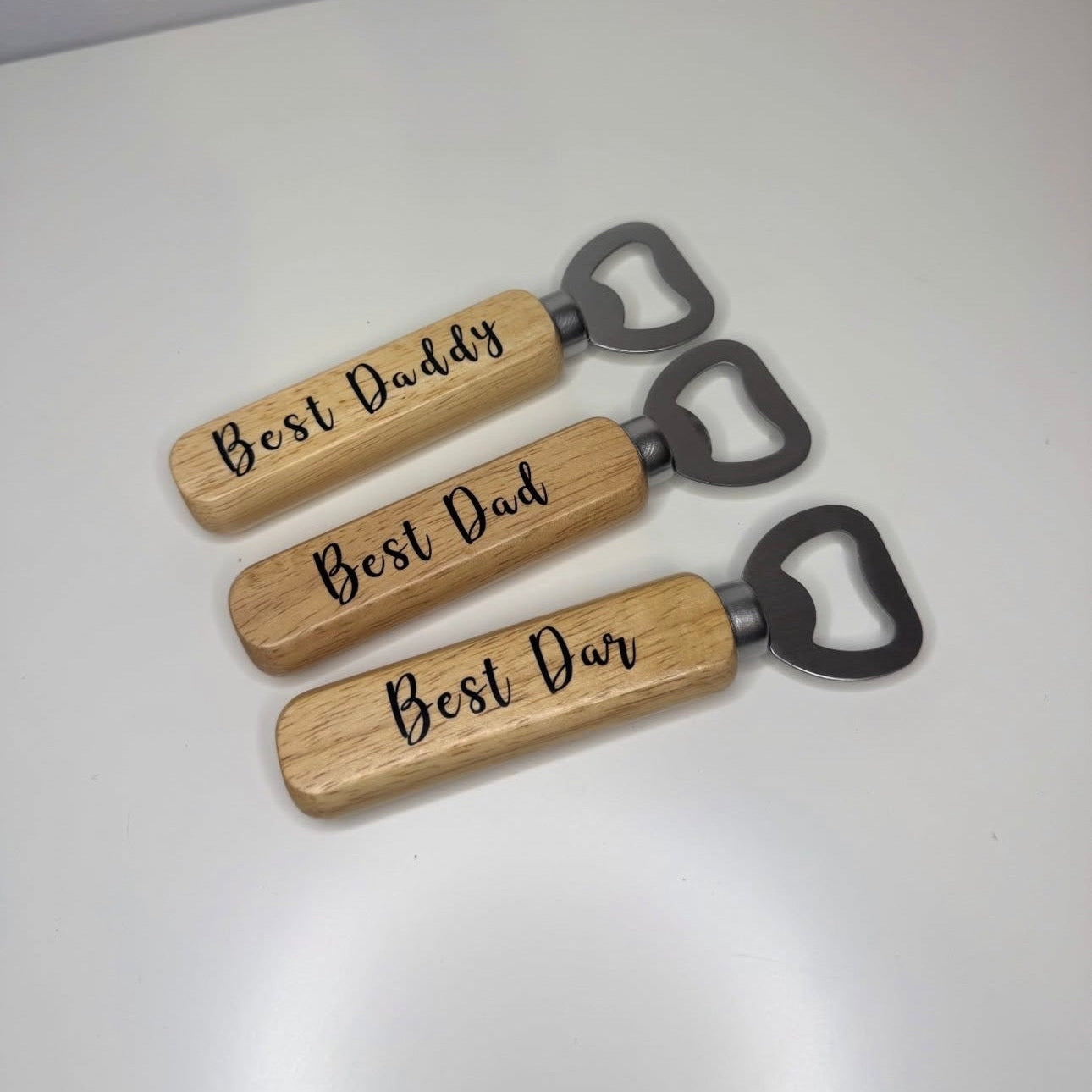 Wooden custom bottle opener