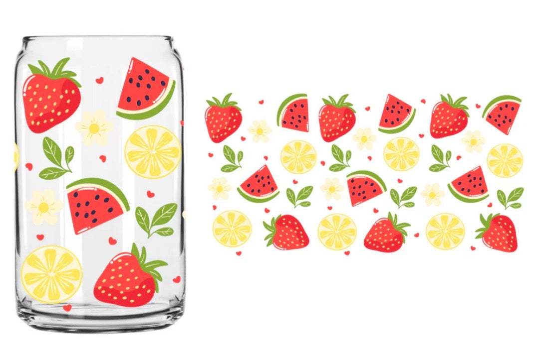 Fruit melody glass can
